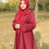 Zuhur Maroon Abaya 3