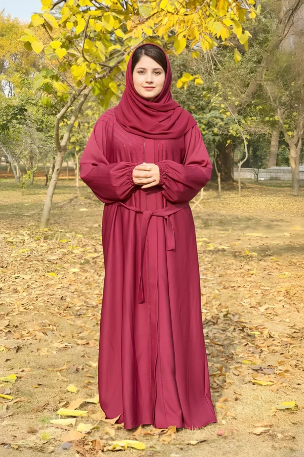 Zuhur Maroon Abaya