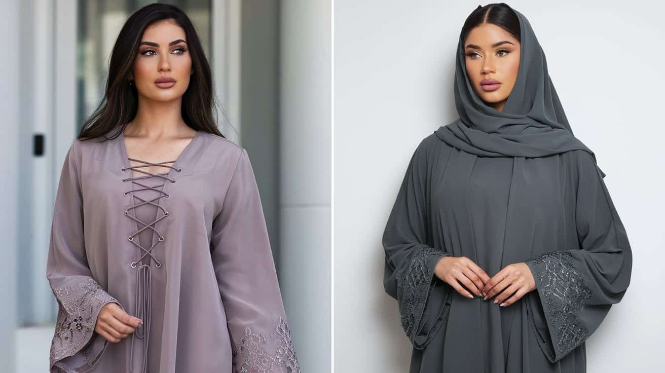 Difference Between Front Open Abaya and Closed Abaya