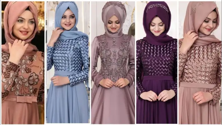 Hijab style for wedding and party