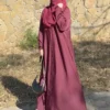 Zainab Maroon abaya