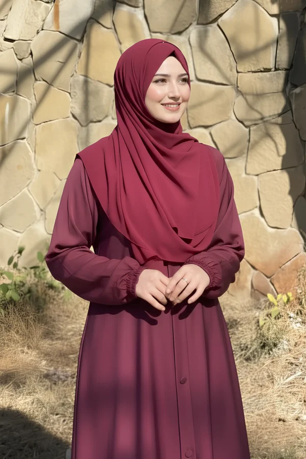 Zainab Maroon Abaya