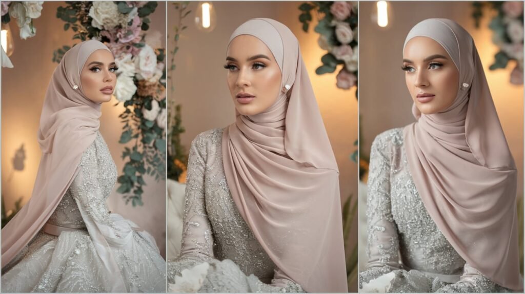 Top Hijab Style for Wedding | Traditional & Trendy Looks 1 simple hijab styles