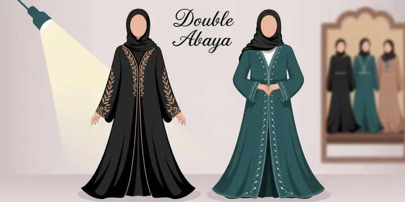 Double Abaya Designs