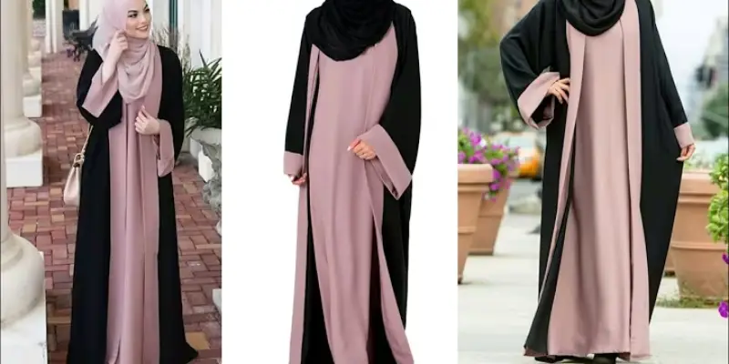 double abaya designs