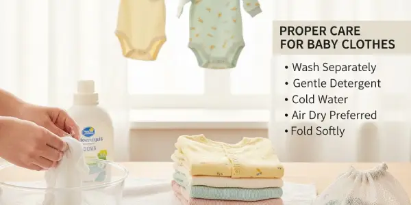 Proper care for baby clothes 2