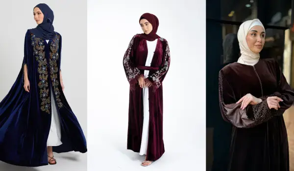 Luxury Velvet Abaya for Women