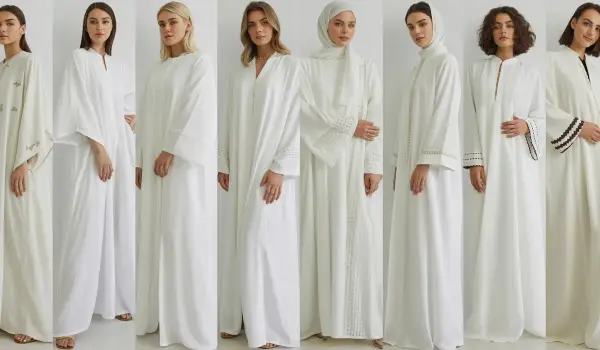 Discover Elegant White Abayas: Perfect for Umrah and Everyday Modesty 3 White Abayas for Everyday Wear