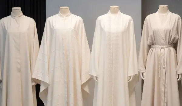 Discover Elegant White Abayas: Perfect for Umrah and Everyday Modesty 2 Different Styles of White Abayas